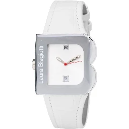 White Leather Dress Watch