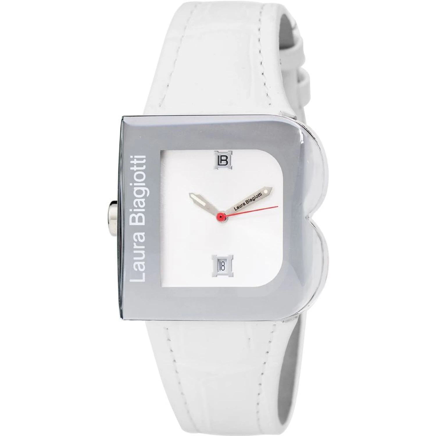 White Leather Dress Watch