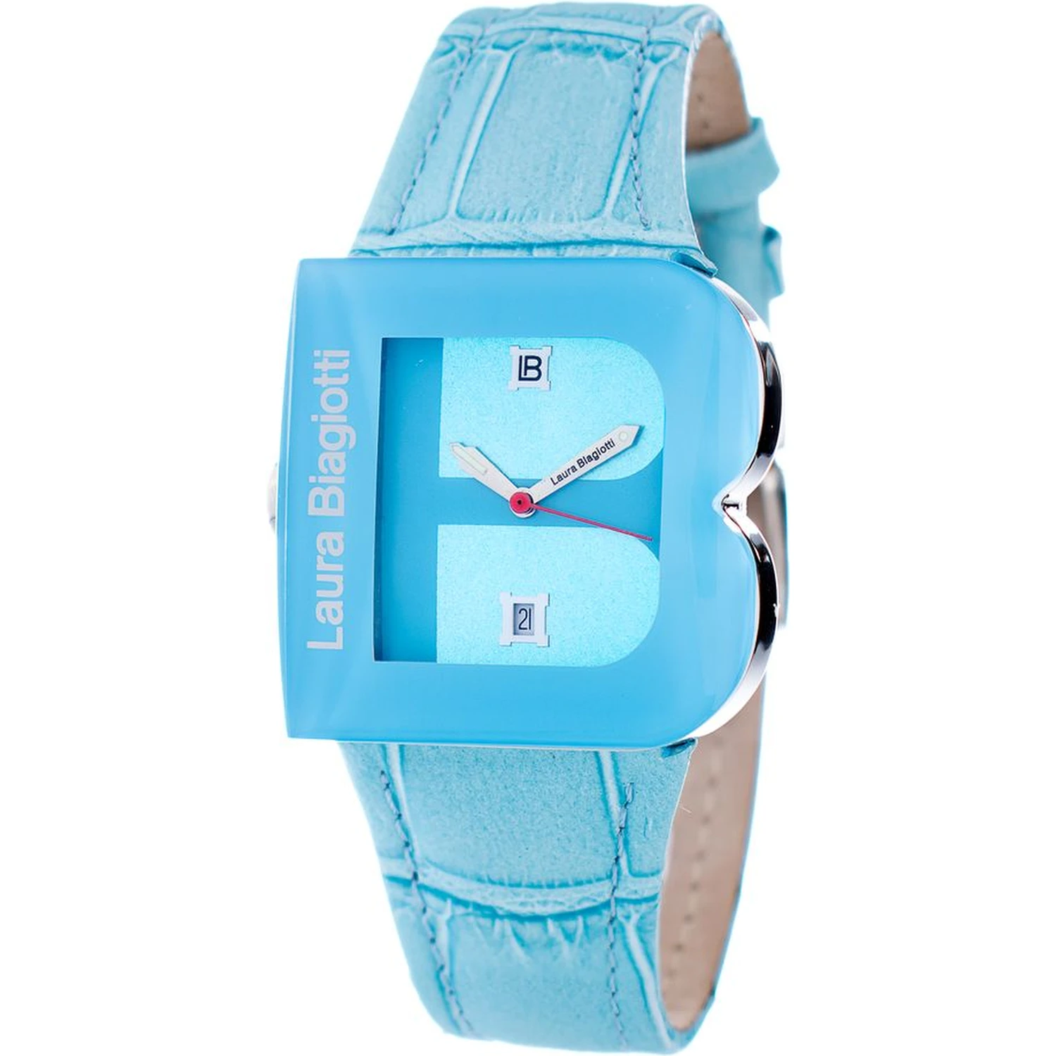 Blue Leather Dress Watch