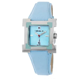 Blue Leather Dress Watch