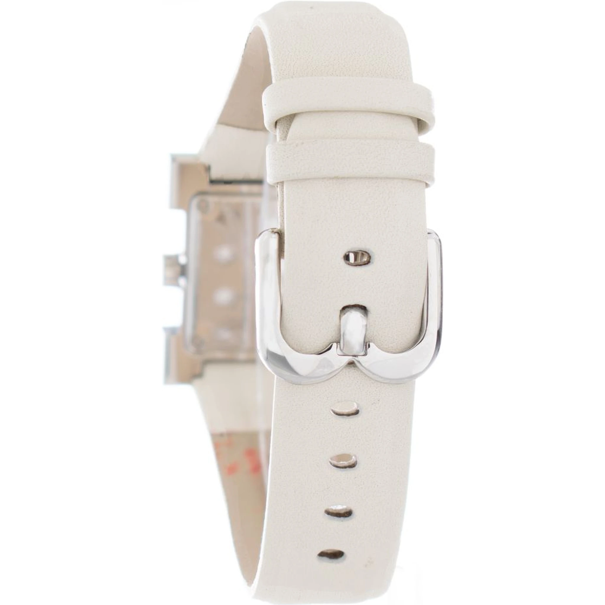 Beige Leather Dress Watch
