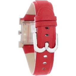 Red Leather Dress Watch