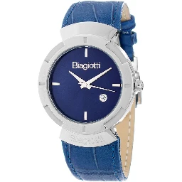 Blue Leather Dress Watch