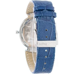 Blue Leather Dress Watch