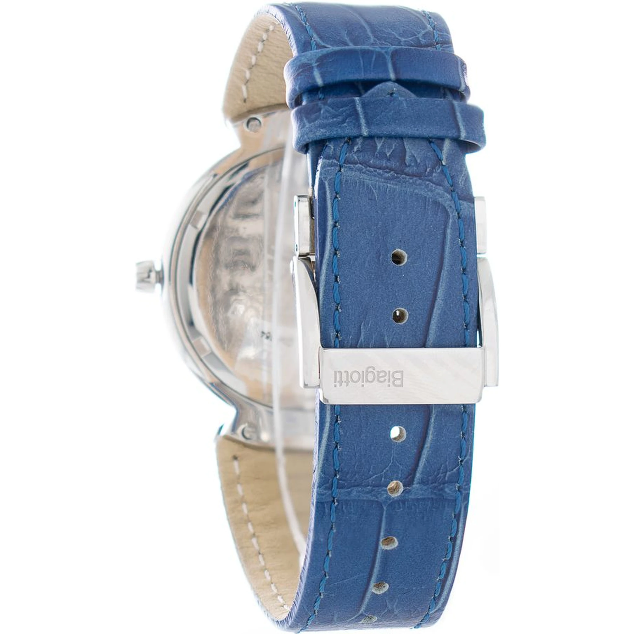 Blue Leather Dress Watch