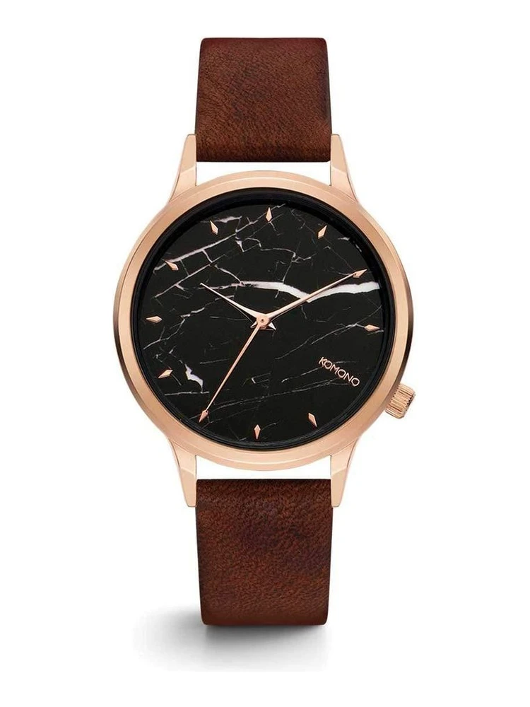 Red Leather Dress Watch