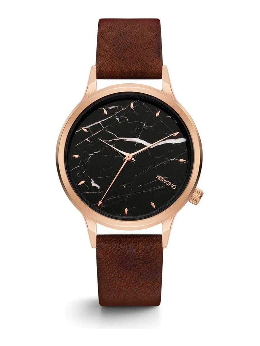 Red Leather Dress Watch