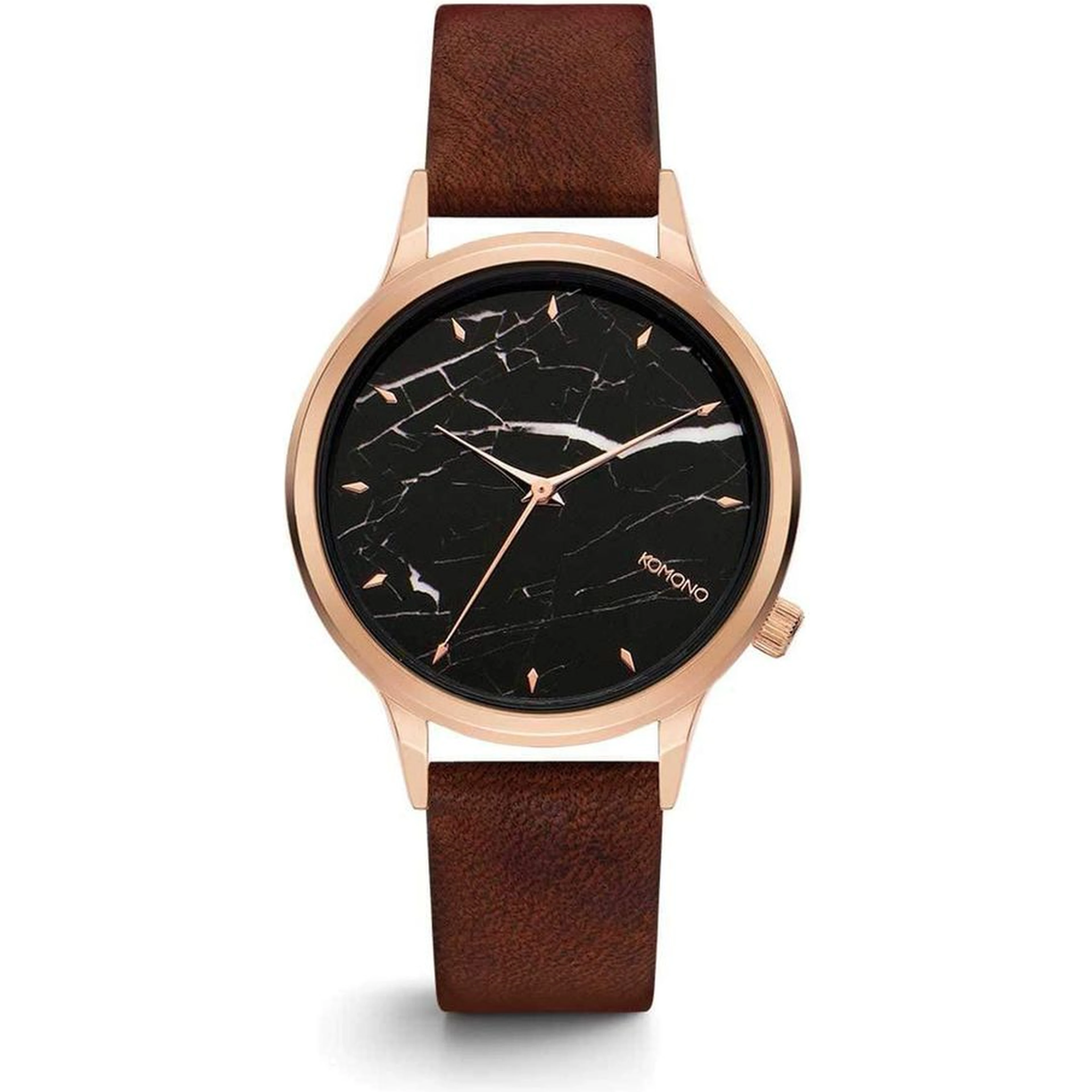 Red Leather Dress Watch
