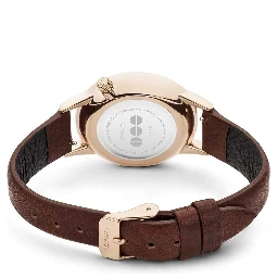 Red Leather Dress Watch