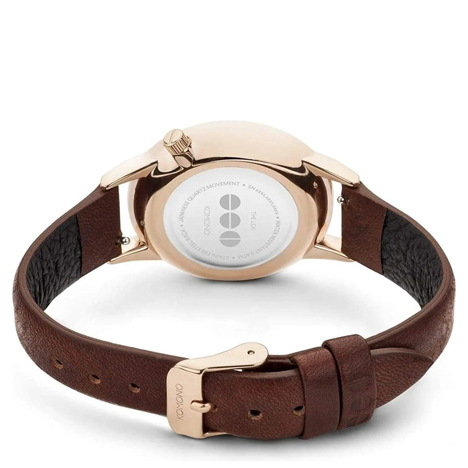 Red Leather Dress Watch