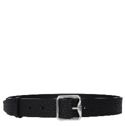 Black Leather Regular Belt