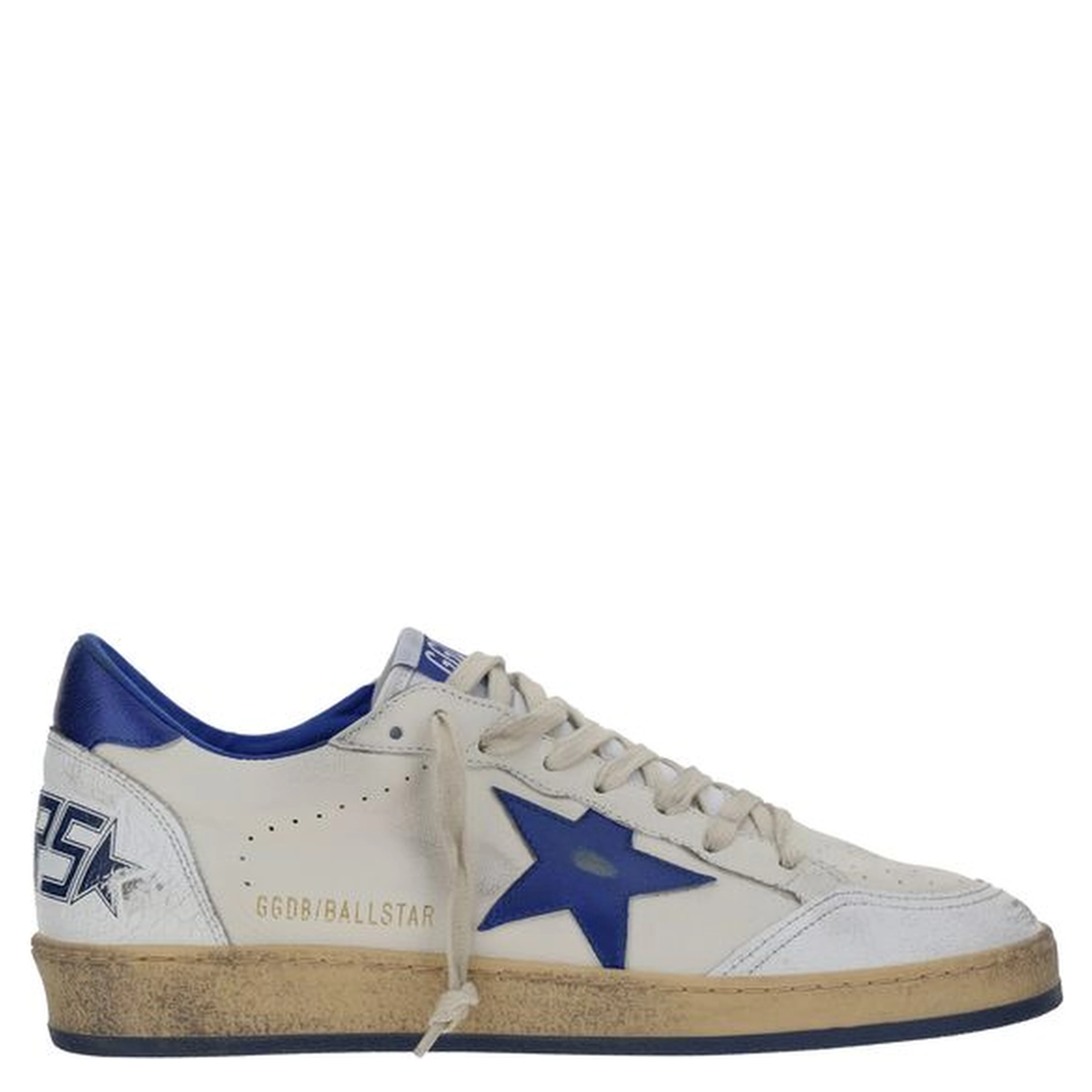 White Calf Leather Bos Taurus Low Top Sneakers