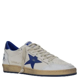 White Calf Leather Bos Taurus Low Top Sneakers