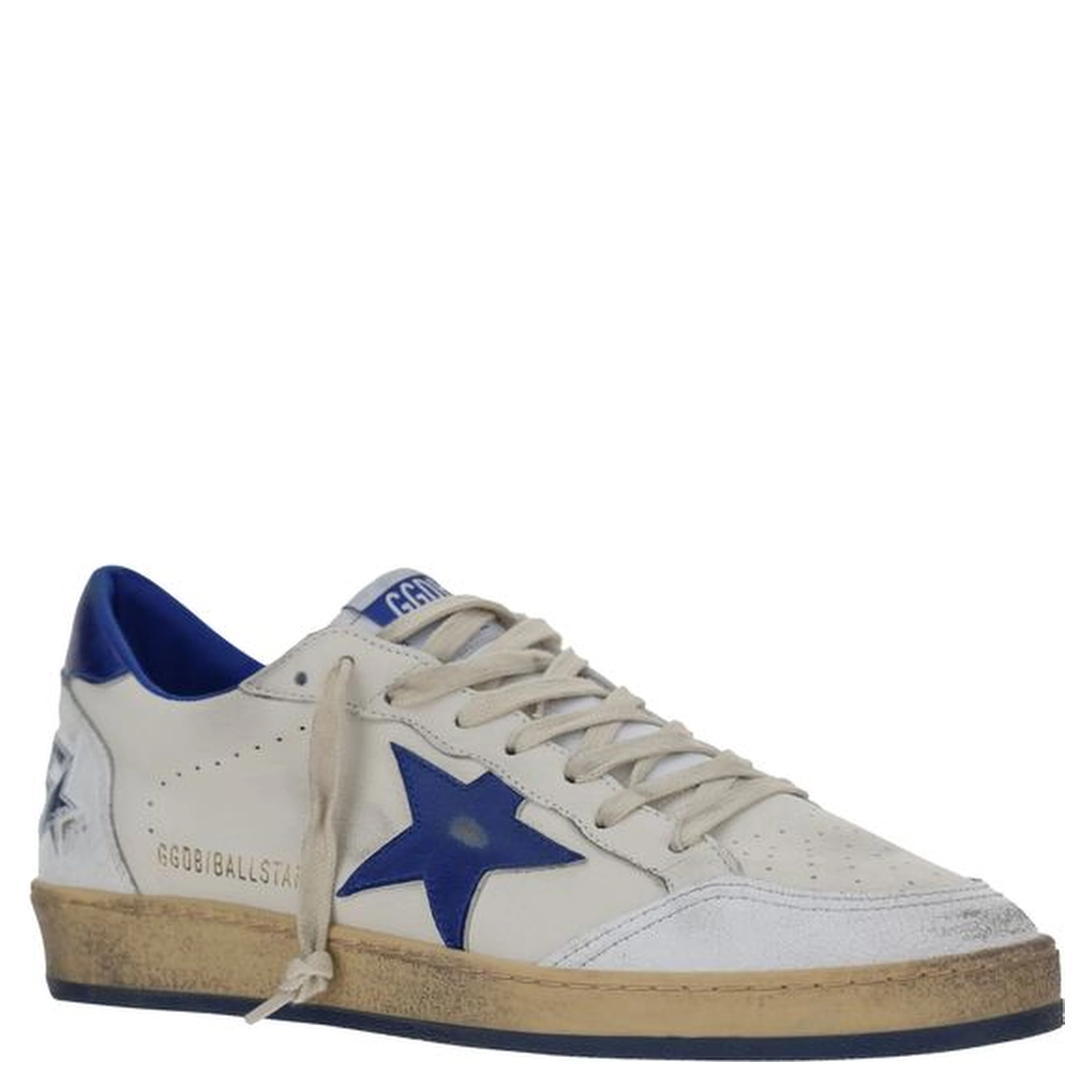 White Calf Leather Bos Taurus Low Top Sneakers
