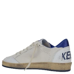White Calf Leather Bos Taurus Low Top Sneakers