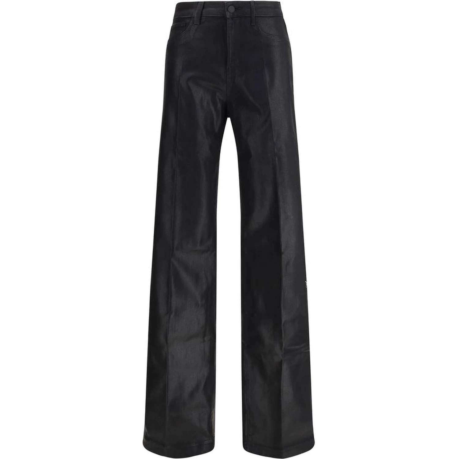 Black Cotton Casual Pants