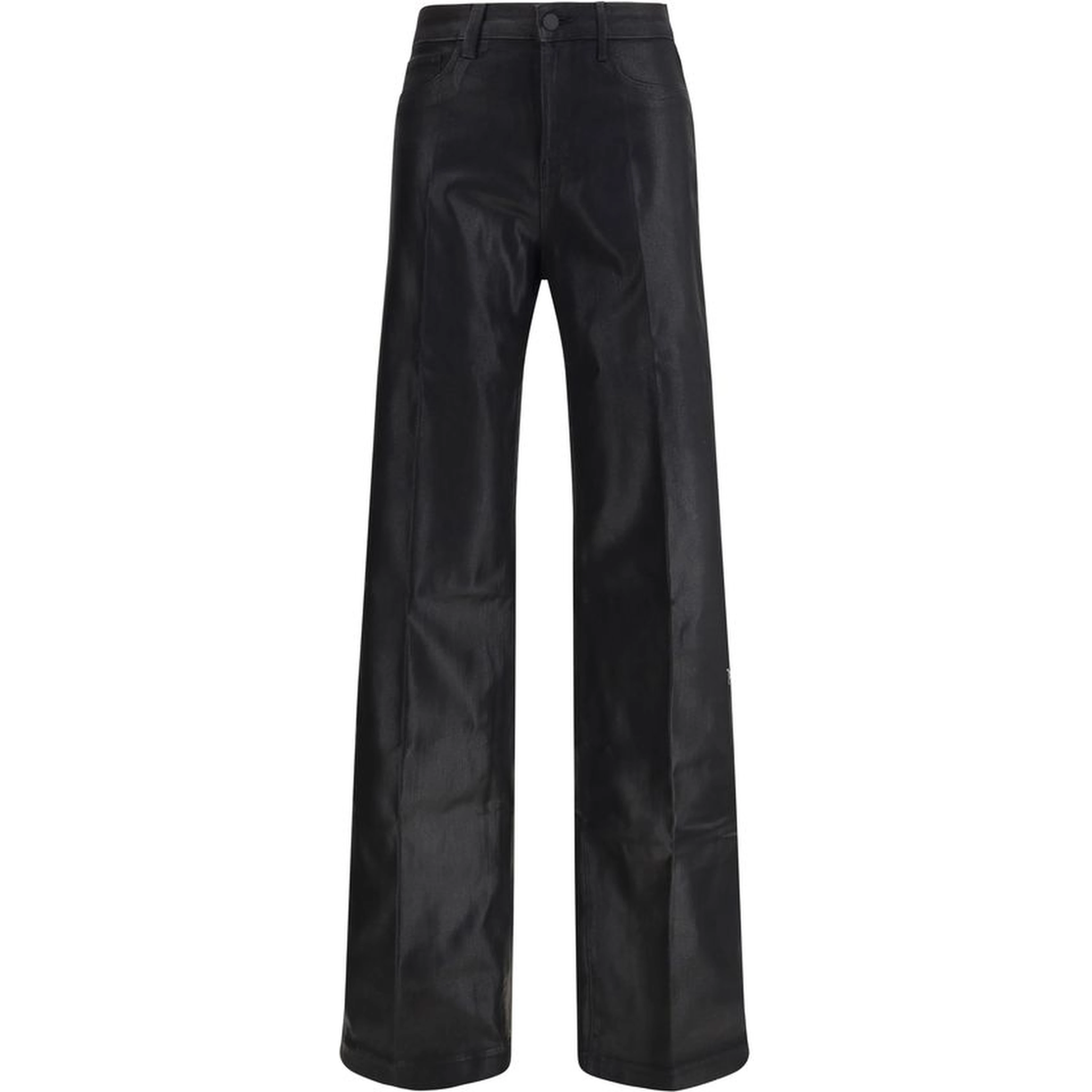 Black Cotton Casual Pants
