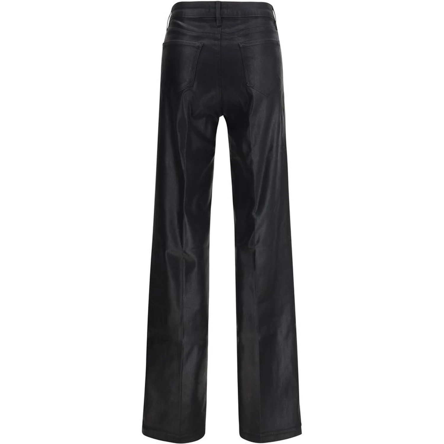 Black Cotton Casual Pants