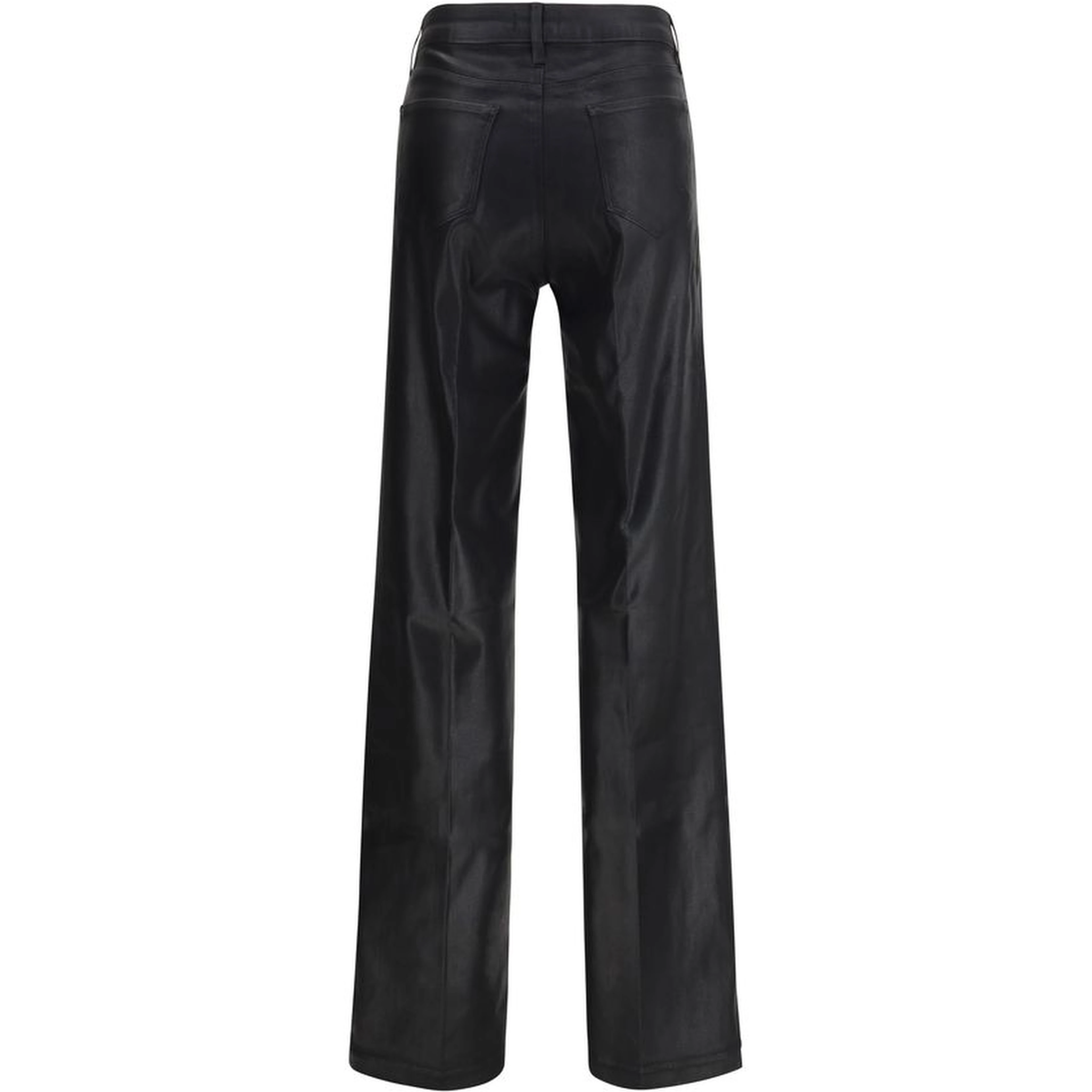 Black Cotton Casual Pants