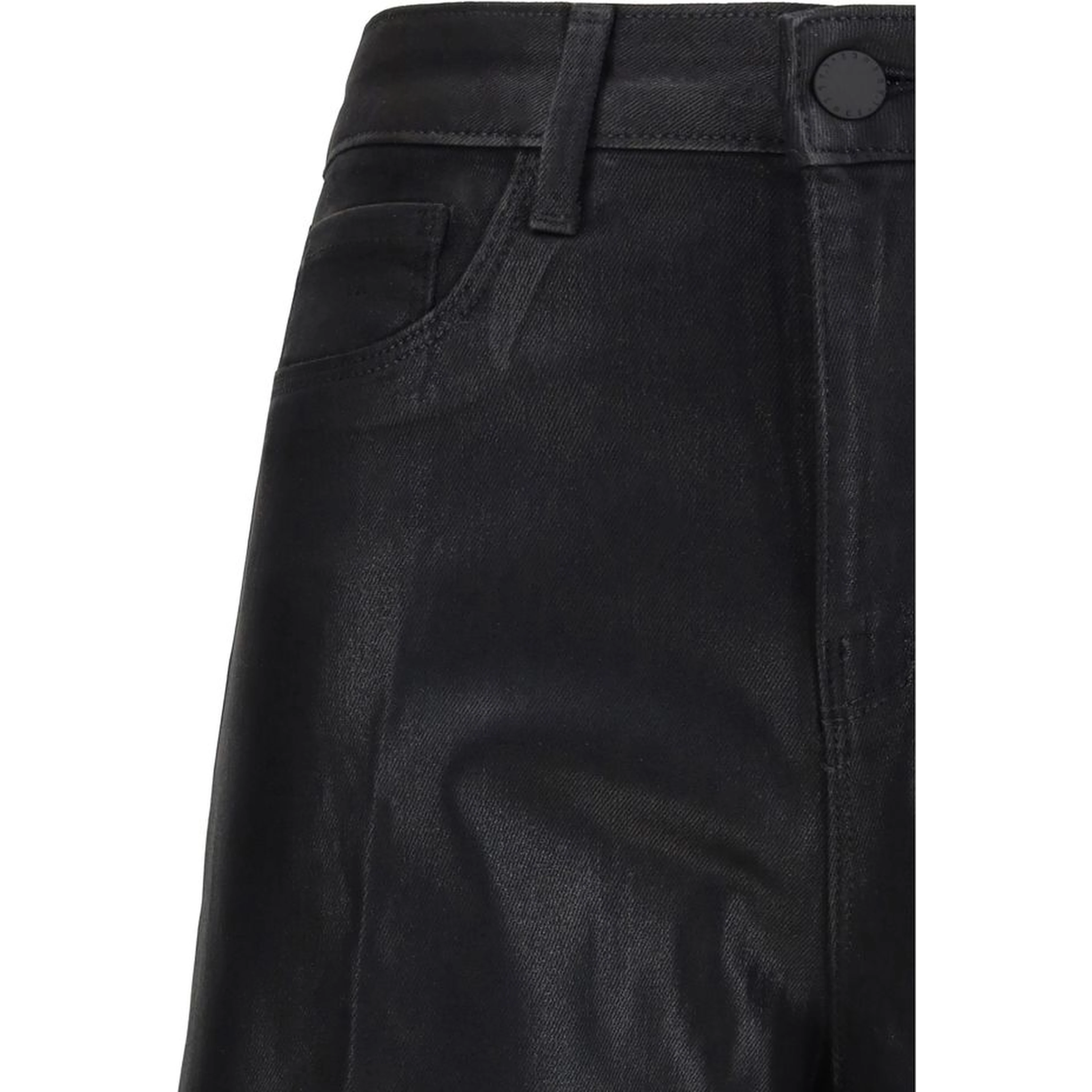 Black Cotton Casual Pants