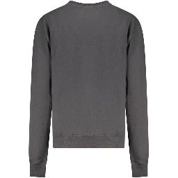 Black Cotton Women Sweatshirt