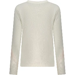White Polyester Women's Sweater