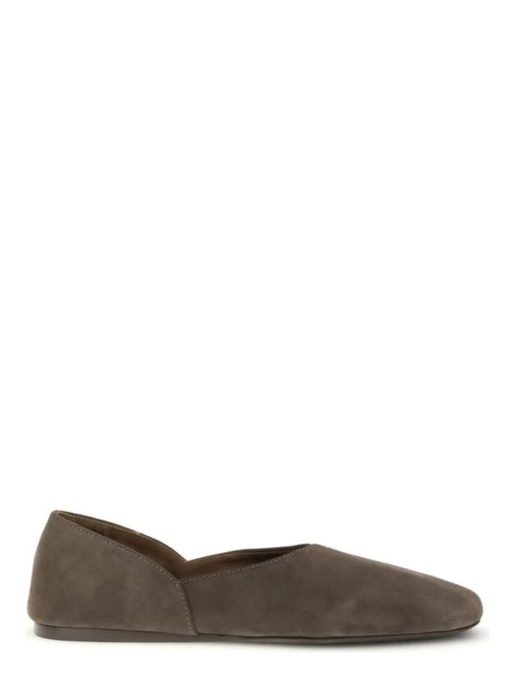 Brown Calf Leather Bos Taurus Ballet Flats