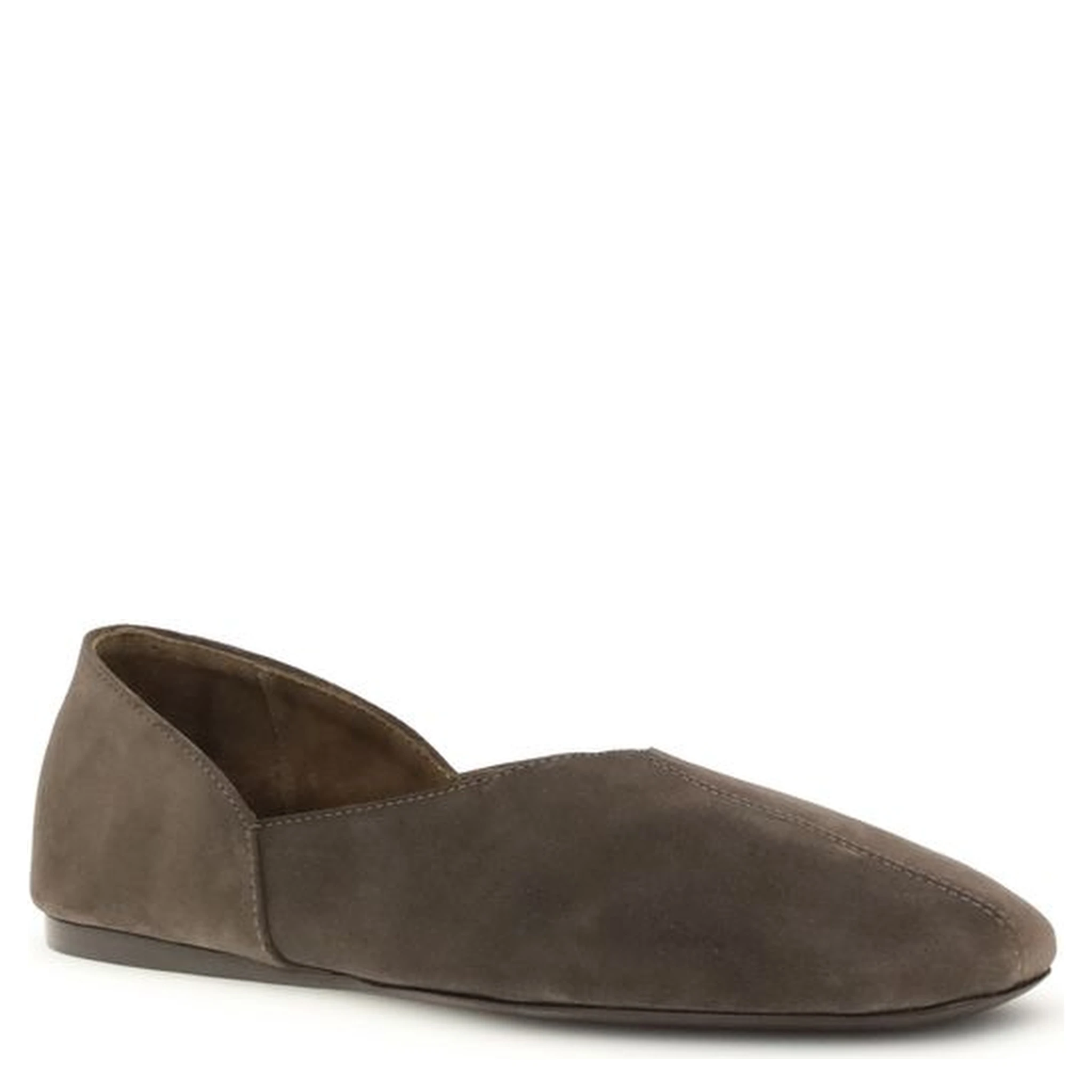 Brown Calf Leather Bos Taurus Ballet Flats