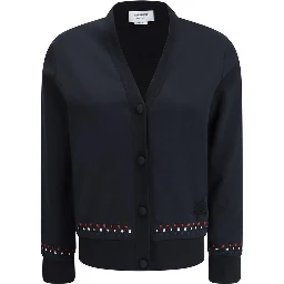 Black Cotton Cardigan