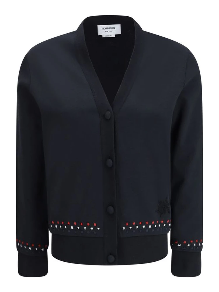 Black Cotton Cardigan