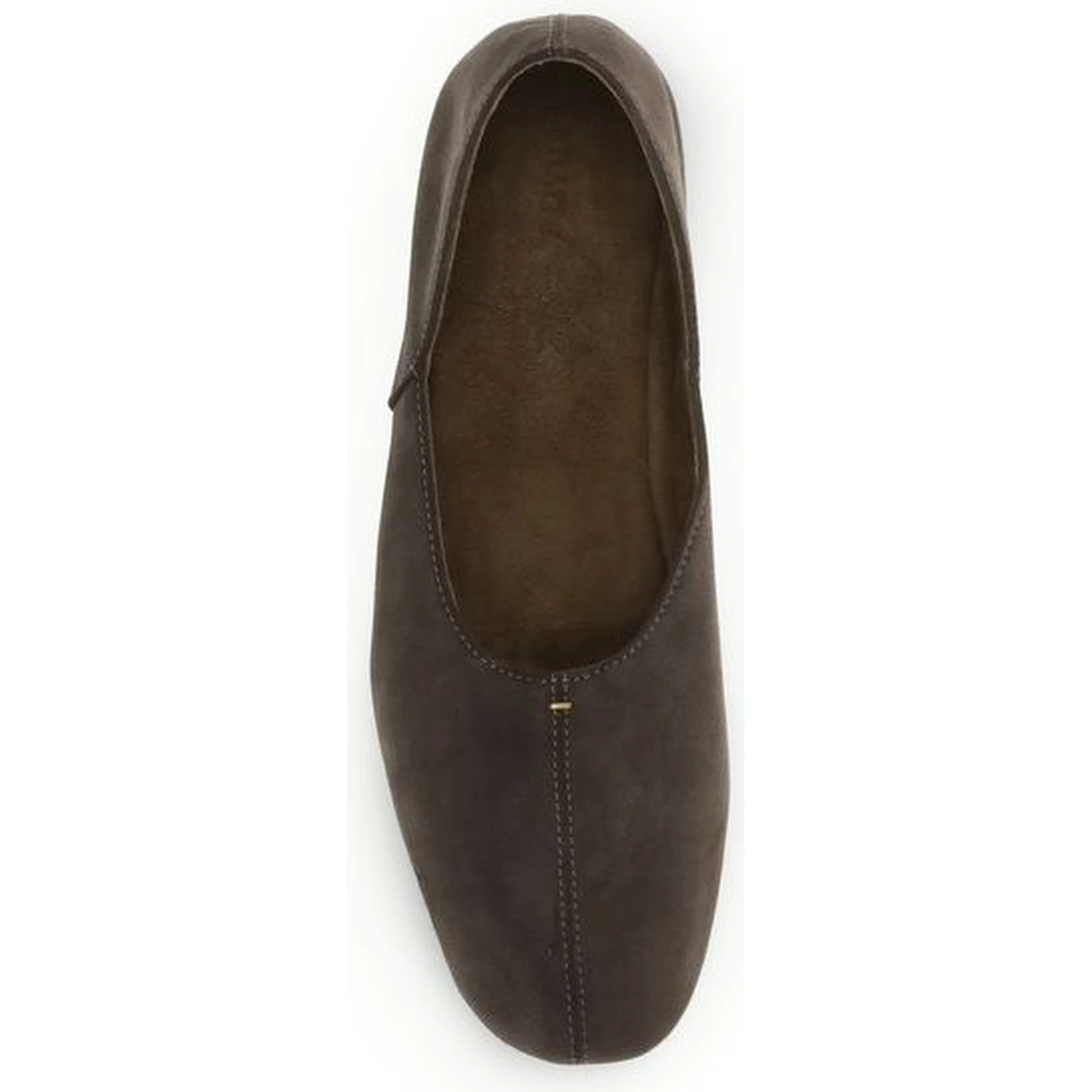 Brown Calf Leather Bos Taurus Ballet Flats