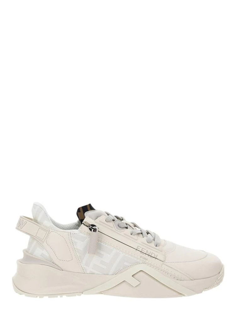 Cream Rubber Athletic Sneakers