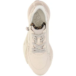 Cream Rubber Athletic Sneakers