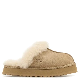 Sand suede Disquette slippers