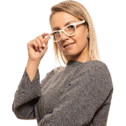 Cream Plastic Glasses (Frames)