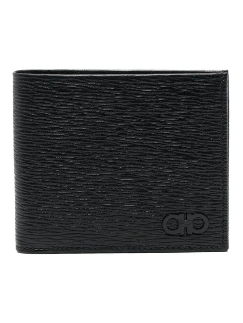 Revival Gancini Bifold Wallet in Hammered Leather Man