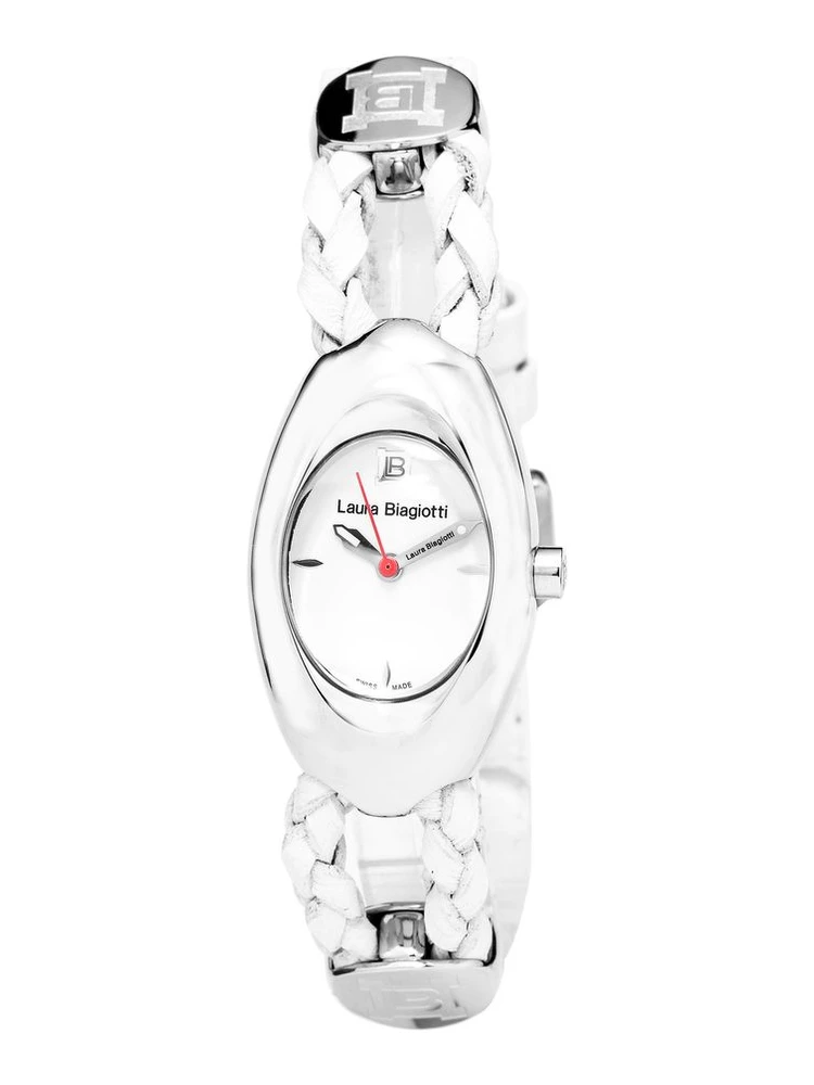 White Leather Dress Watch