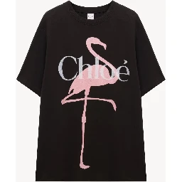 Wide fit t-shirt with logo