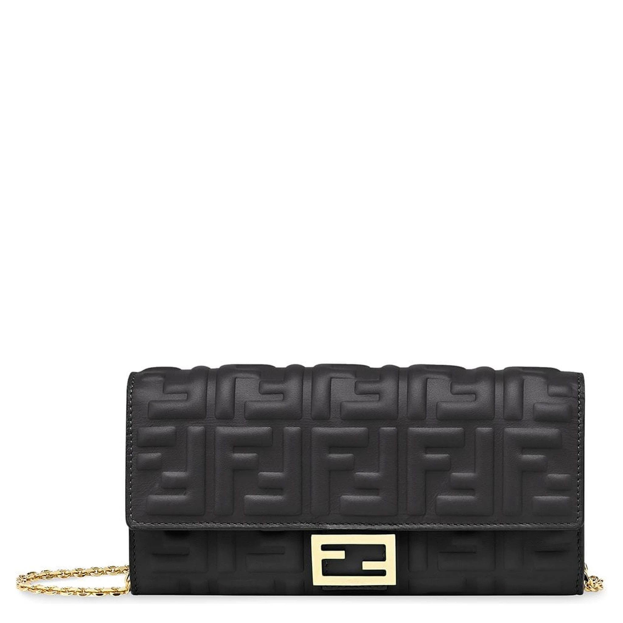 "Baguette" wallet with chain