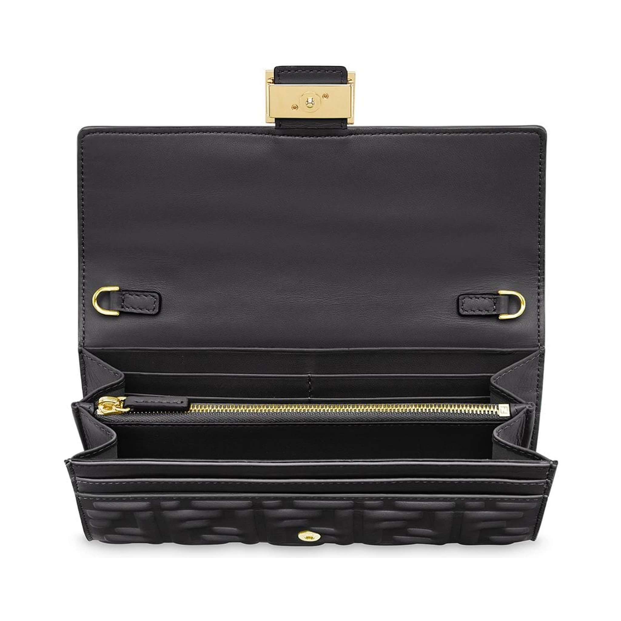 "Baguette" wallet with chain