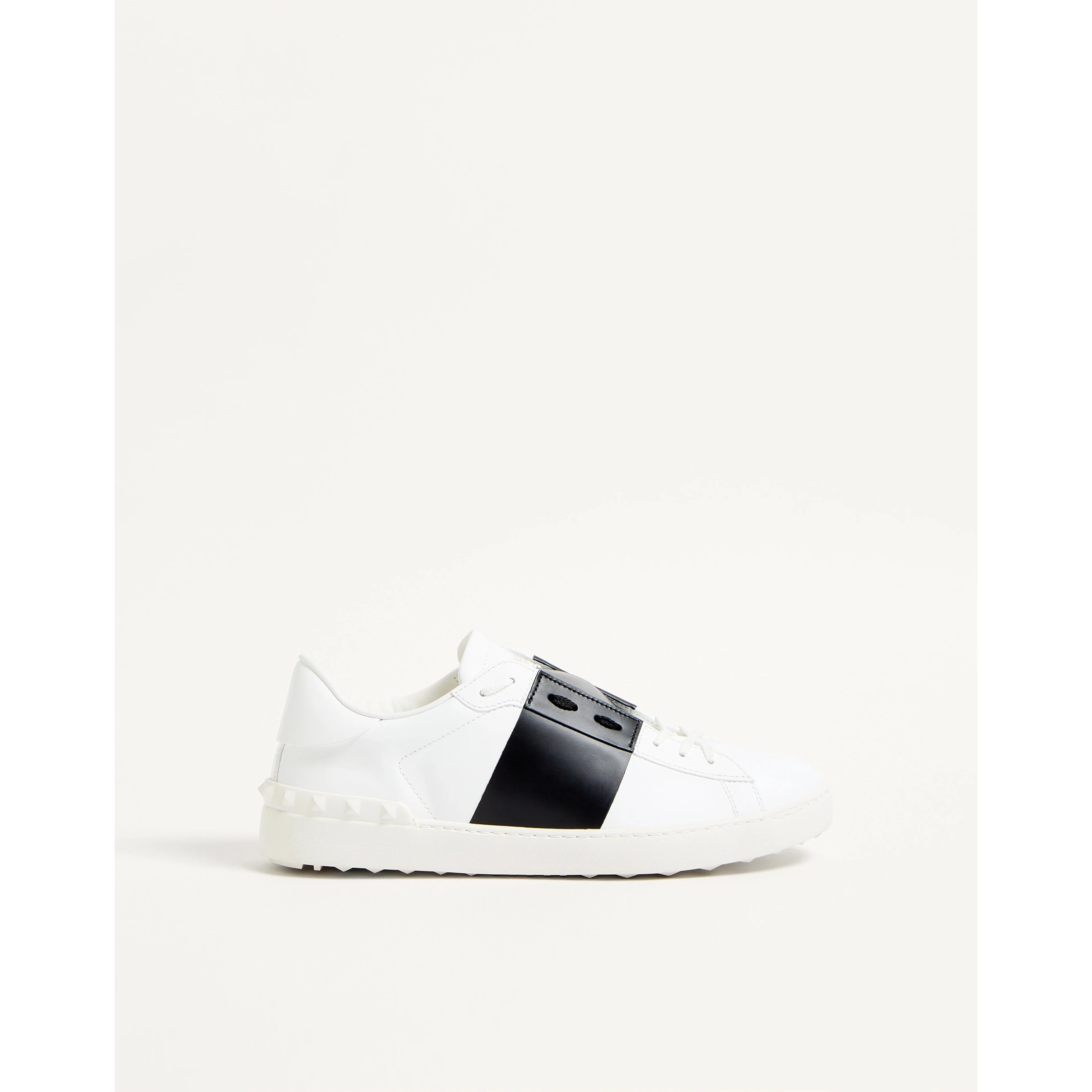 "Open" sneakers in leather