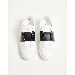 "Open" sneakers in leather
