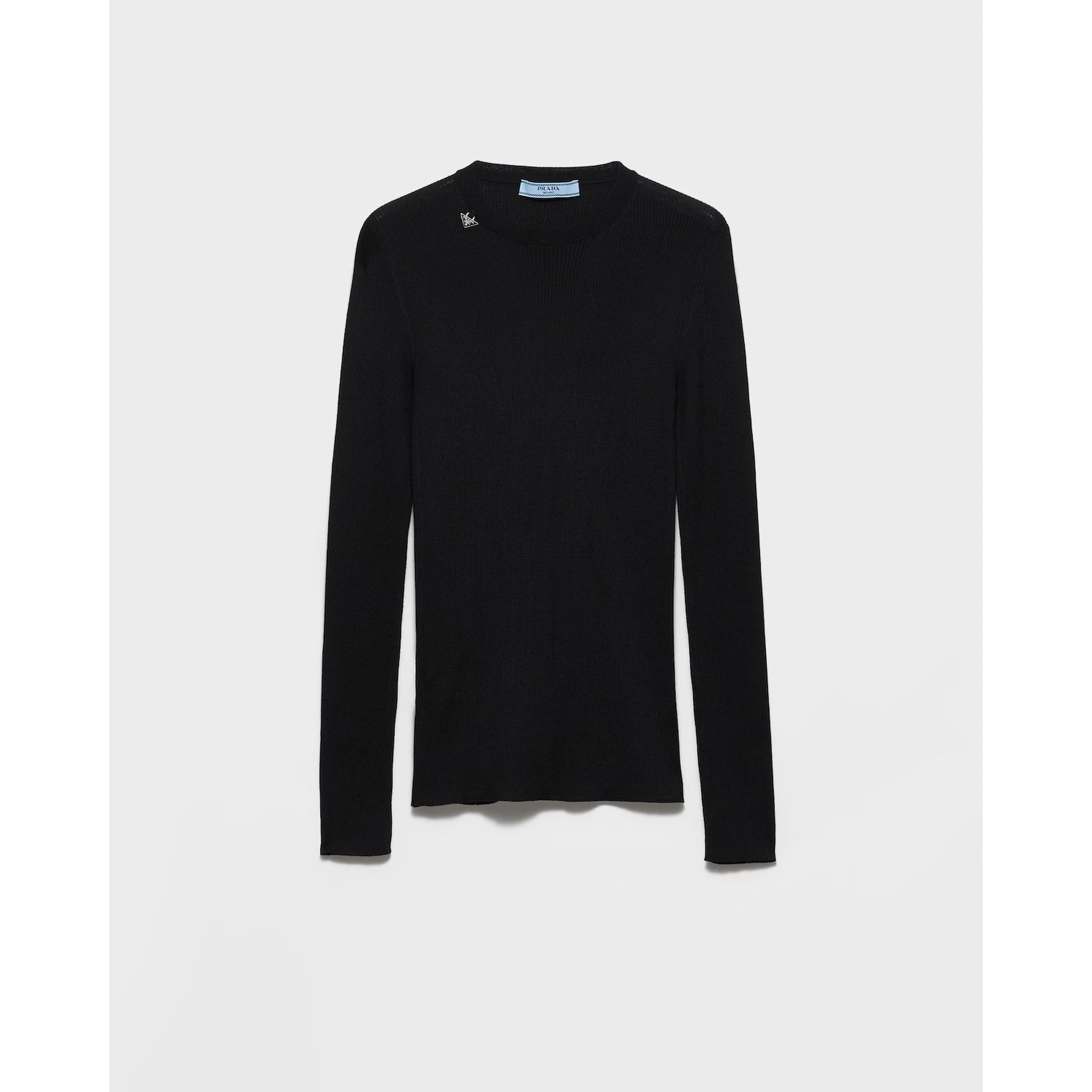 Virgin wool crewneck t-shirt