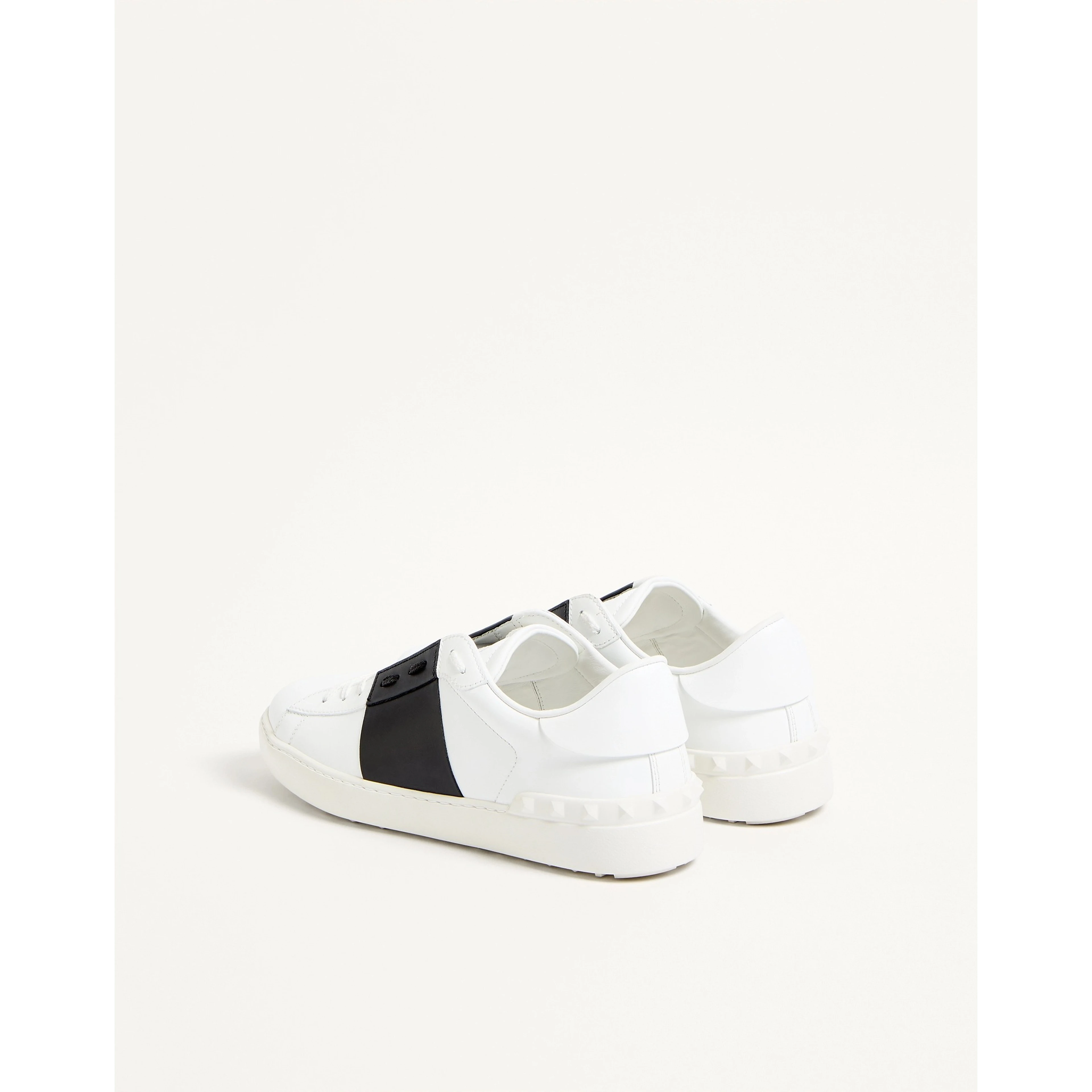 "Open" sneakers in leather