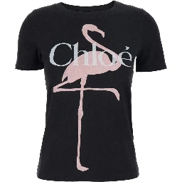 Crewneck t-shirt with logo