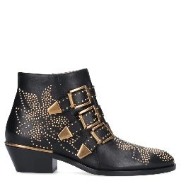 "Susan" ankle boots in leather