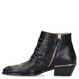 "Susan" ankle boots in leather