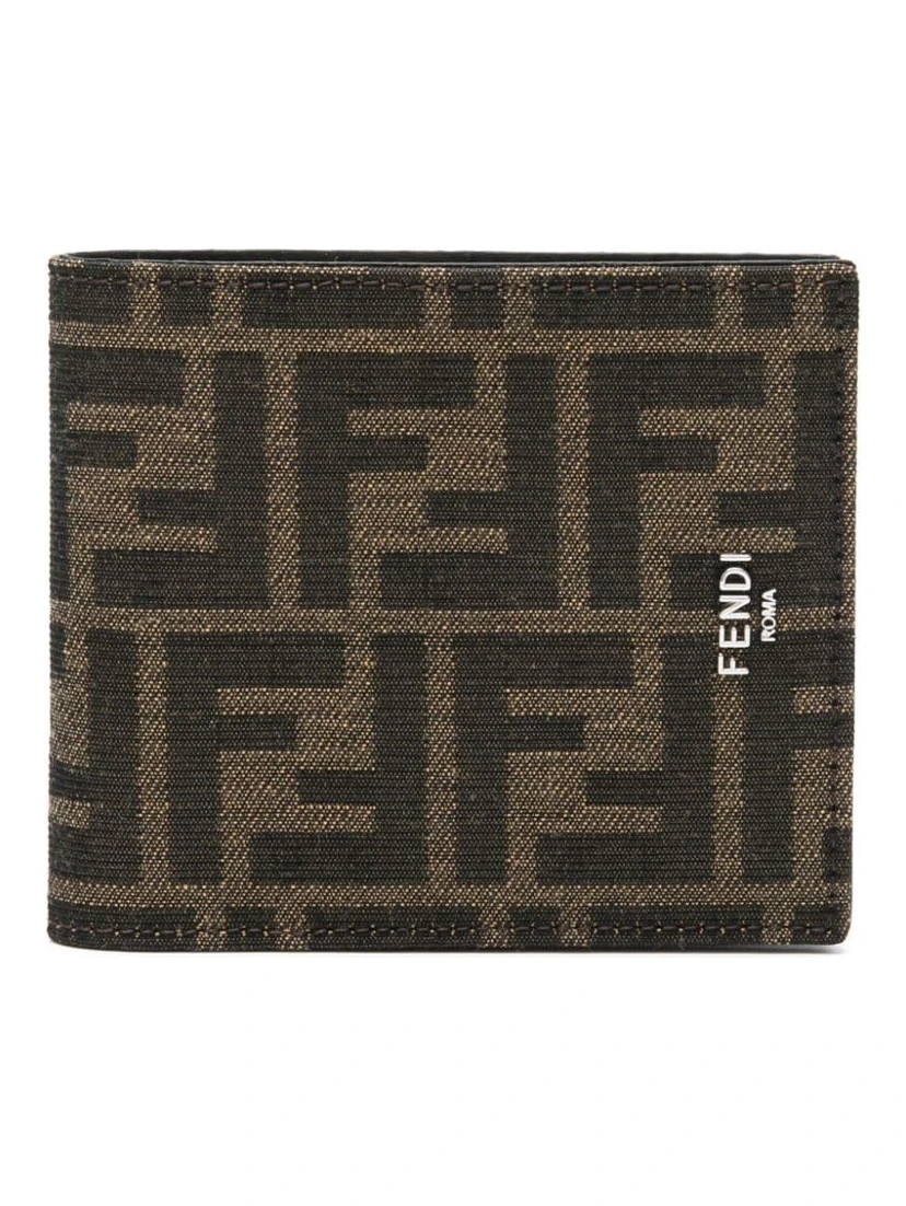 "Fendi Diagonal" bi-fold wallet
