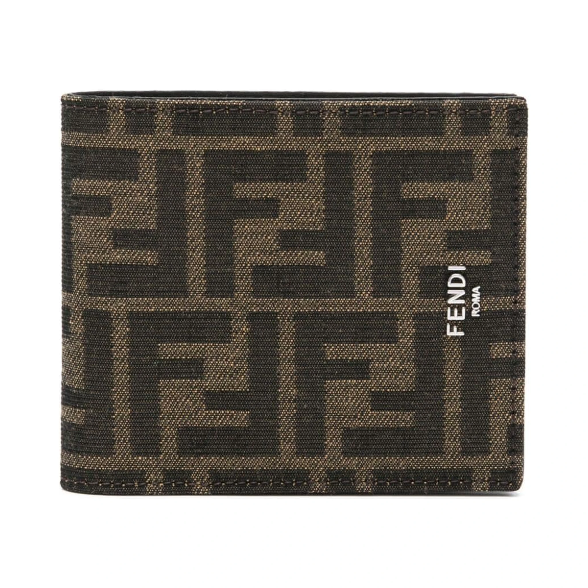 "Fendi Diagonal" bi-fold wallet