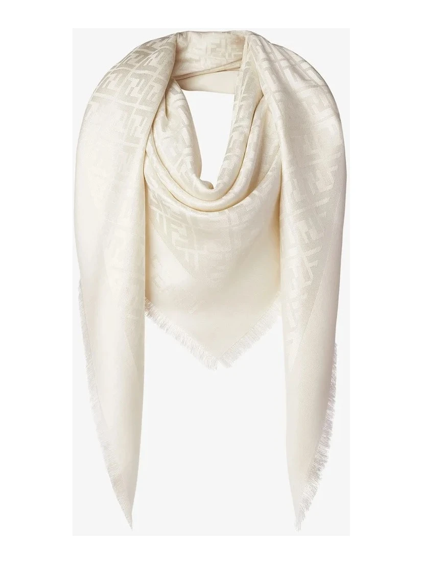 FF scarf in silk and wool